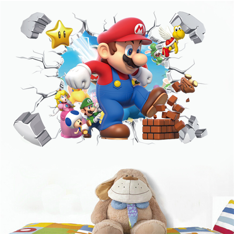 Baby Nursery Products - 3D การ์ตูนอะนิเมะเกมตัวละครสติ๊กเกอร์ติดผนังสำหรับห้องเด็กห้องนั่งเล่นโรงเรียนอนุบาลห้องเด็กอ่อน DIY ตกแต่ง