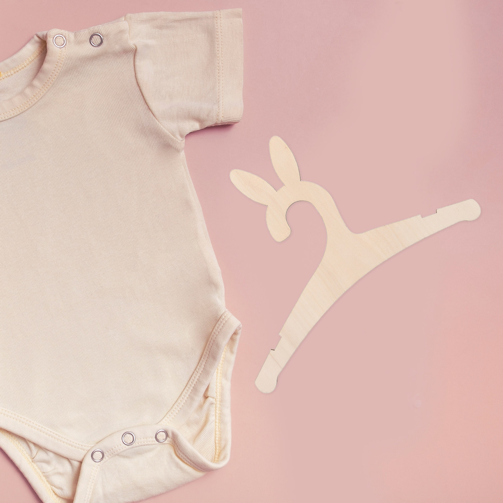 Baby Nursery Themes - ไม้แขวนเสื้อเด็ก DIY 5 ชิ้น ลายหูกระต่าย สำหรับตกแต่งห้องเด็กอ่อนและตู้เสื้อผ้า