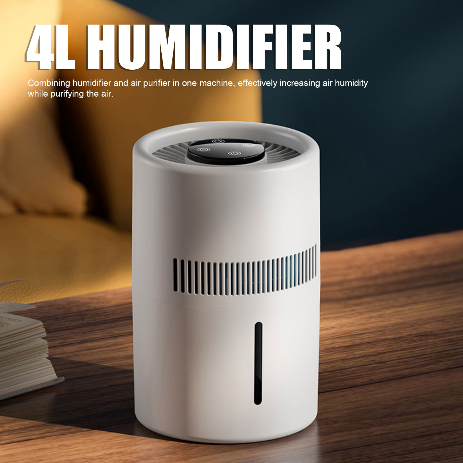 Humidifier Nursery Quiet - เครื่องฟอกอากาศที่มีประสิทธิภาพ Purification 5W 2 in 1