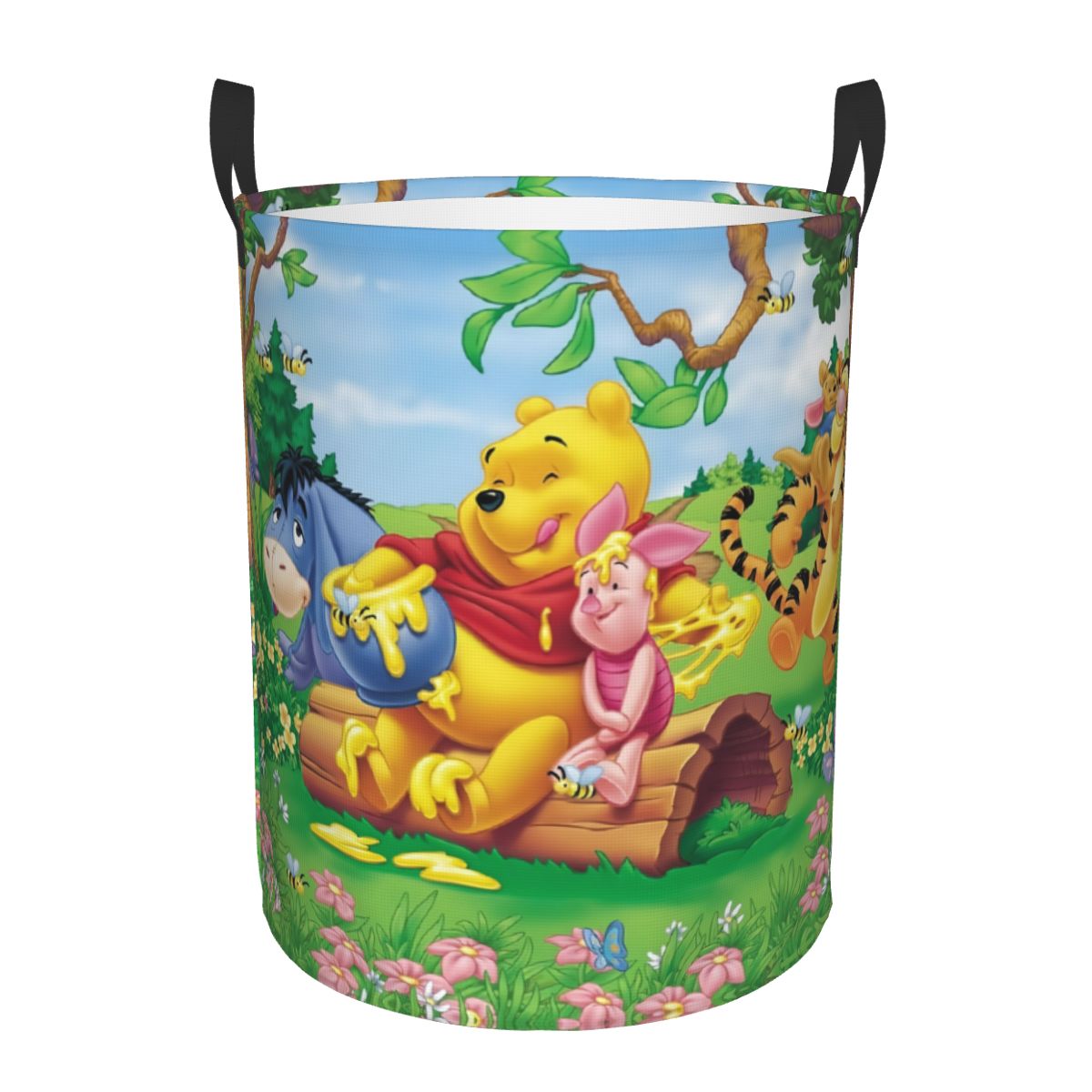 Baby Nursery Winnie The Pooh - ตะกร้าผ้าลายการ์ตูนวินนี่เดอะพูห์ พับได้ ลายอียอร์ ทิกเกอร์ น่ารัก สำหรับเด็ก