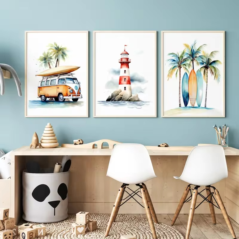 สถานรับเลี้ยงเด็กลาย Surf ประภ - Baby Nursery Themes บทวิจารณ์และราคา