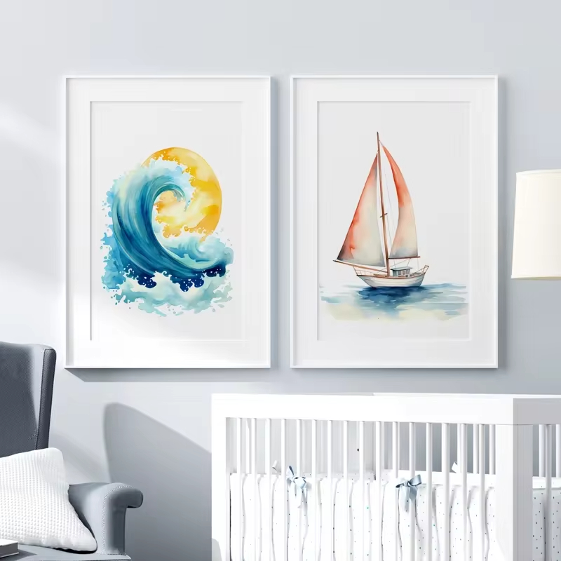 สถานรับเลี้ยงเด็กลาย Surf ประภ - Baby Nursery Themes บทวิจารณ์และราคา