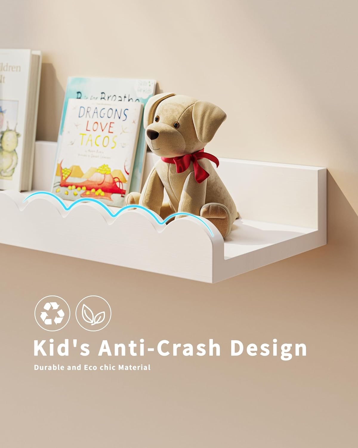 ชุดชั้นวางหนังสือเด็กแบบลอยตัว - Baby Nursery Floating Shelves บทวิจารณ์และราคา