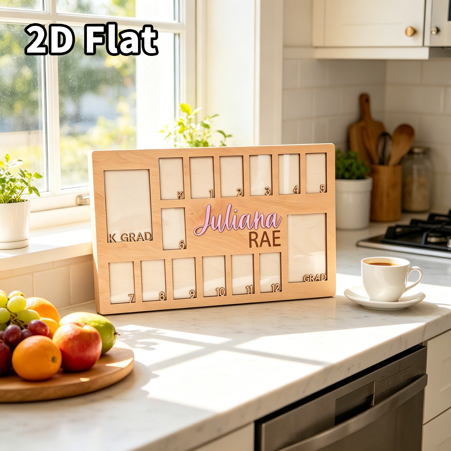 กรอบรูปไม้แบบกำหนดเอง 1 ชิ้น ป - Baby Nursery Office บทวิจารณ์และราคา