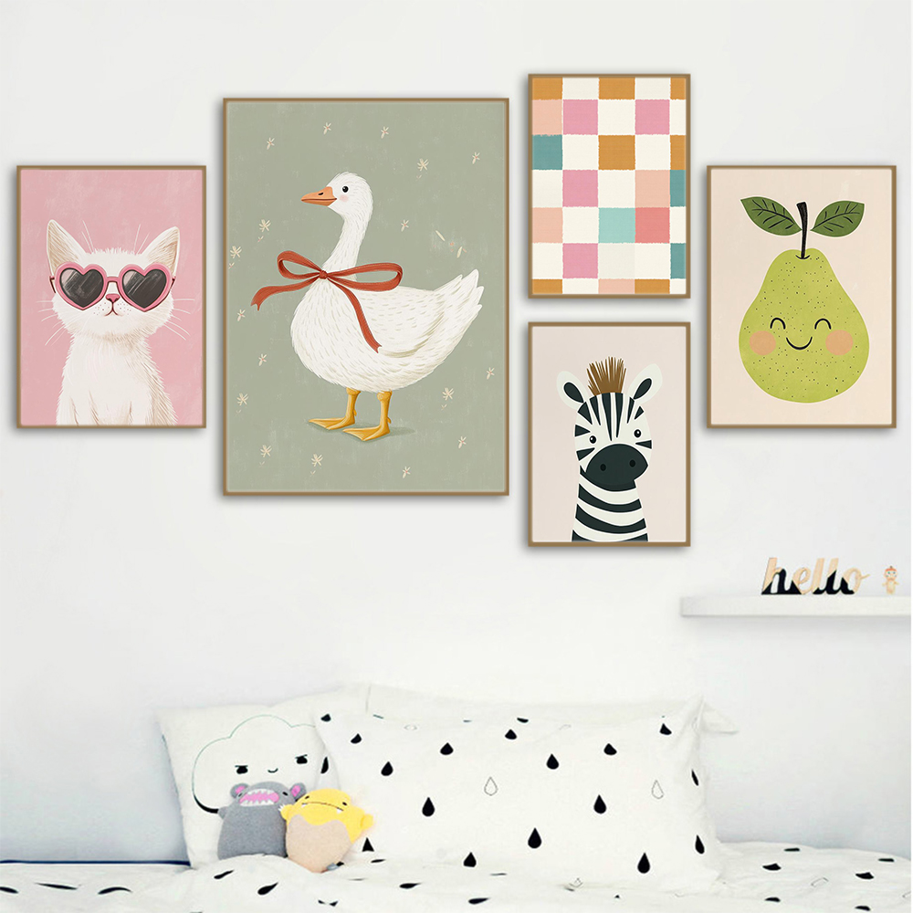 ภาพพิมพ์ติดผนังลายสัตว์สำหรับเ - Baby Nursery Giraffe บทวิจารณ์และราคา