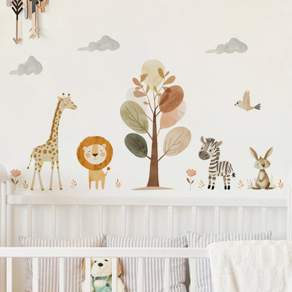 การ์ตูนน่ารักสิงโตยีราฟ ZEBRA  - Baby Nursery Giraffe บทวิจารณ์และราคา