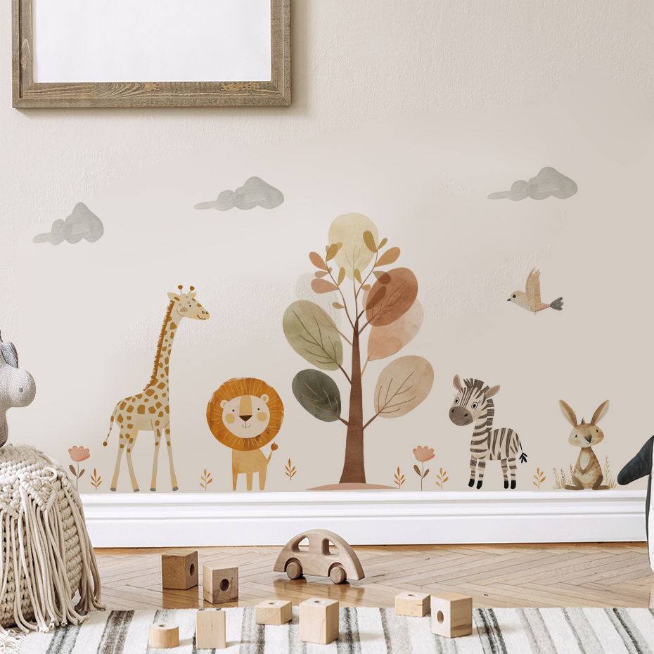 การ์ตูนน่ารักสิงโตยีราฟ ZEBRA  - Baby Nursery Giraffe บทวิจารณ์และราคา