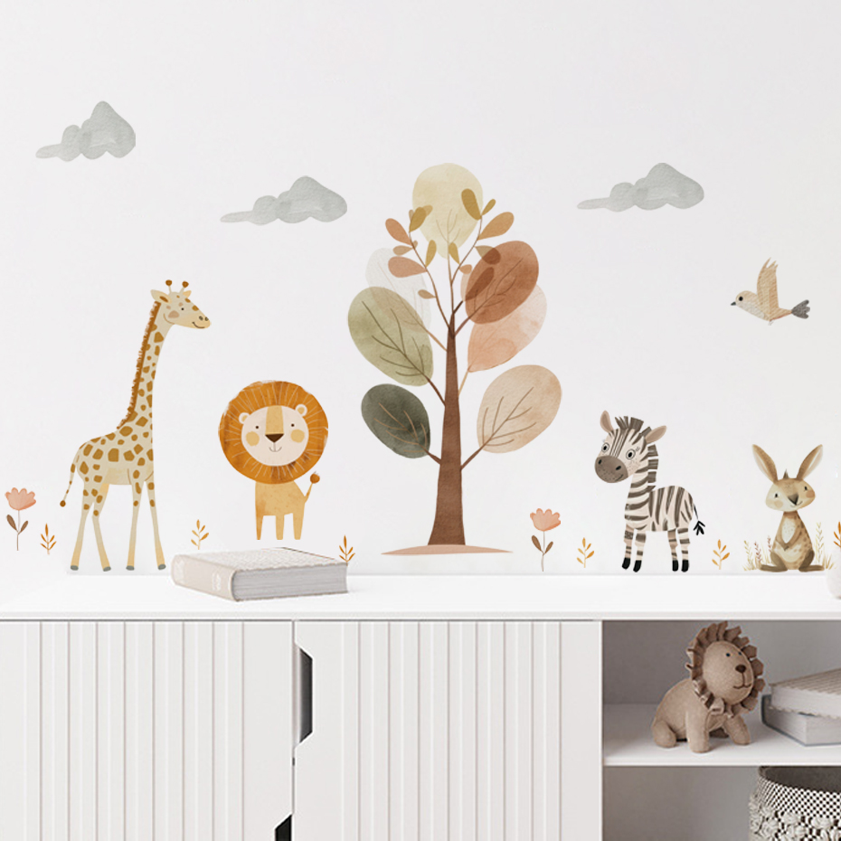 การ์ตูนน่ารักสิงโตยีราฟ ZEBRA  - Baby Nursery Giraffe บทวิจารณ์และราคา