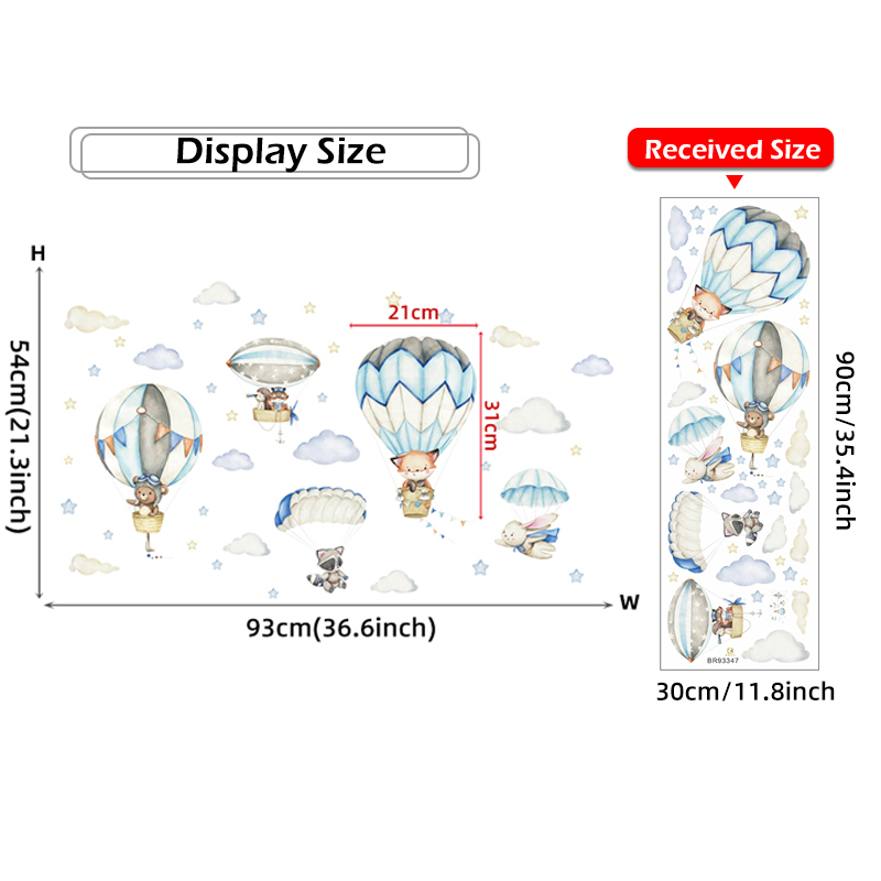 การ์ตูนสัตว์น่ารัก Hot Air บอล - Baby Nursery Products บทวิจารณ์และราคา