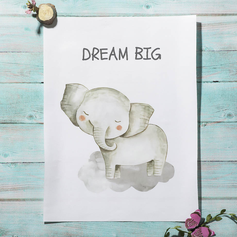 Nursery Wall Art ภาพวาดผ้าใบสิ - Baby Nursery Giraffe บทวิจารณ์และราคา