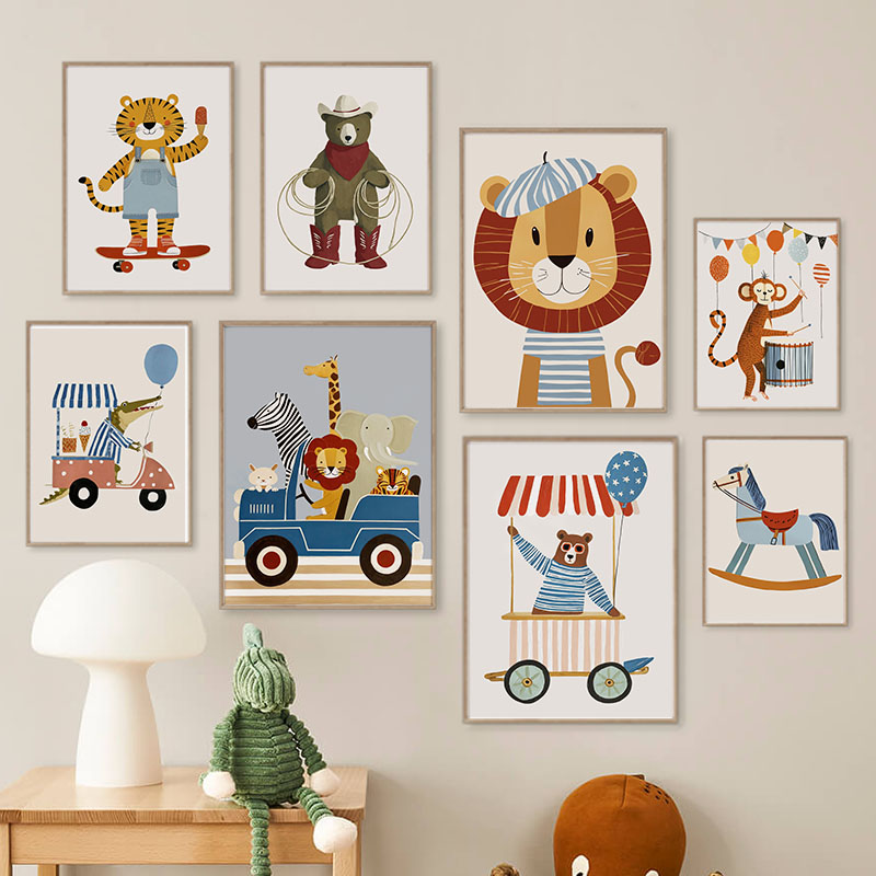 ภาพวาดการ์ตูนสัตว์ตลกๆ สำหรับต - Baby Nursery Products บทวิจารณ์และราคา