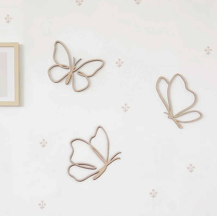 ป้ายไม้รูปผีเสื้อ, ของตกแต่งผน - Baby Nursery Products บทวิจารณ์และราคา