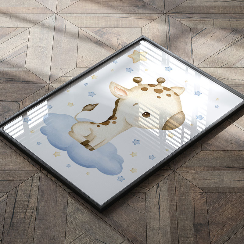 ยีราฟน่ารัก ดวงจันทร์ เมฆ ดาว  - Baby Nursery Giraffe บทวิจารณ์และราคา